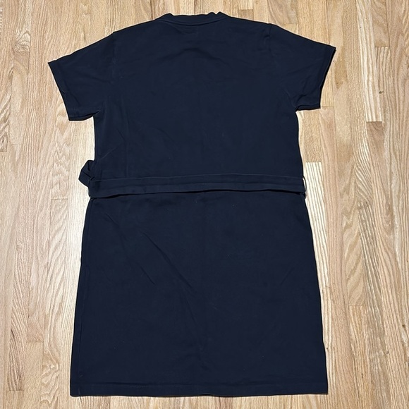 Vince Short Sleeve Tie Waste T-Shirt Dress Cotton Pullover - Picture 7 of 7